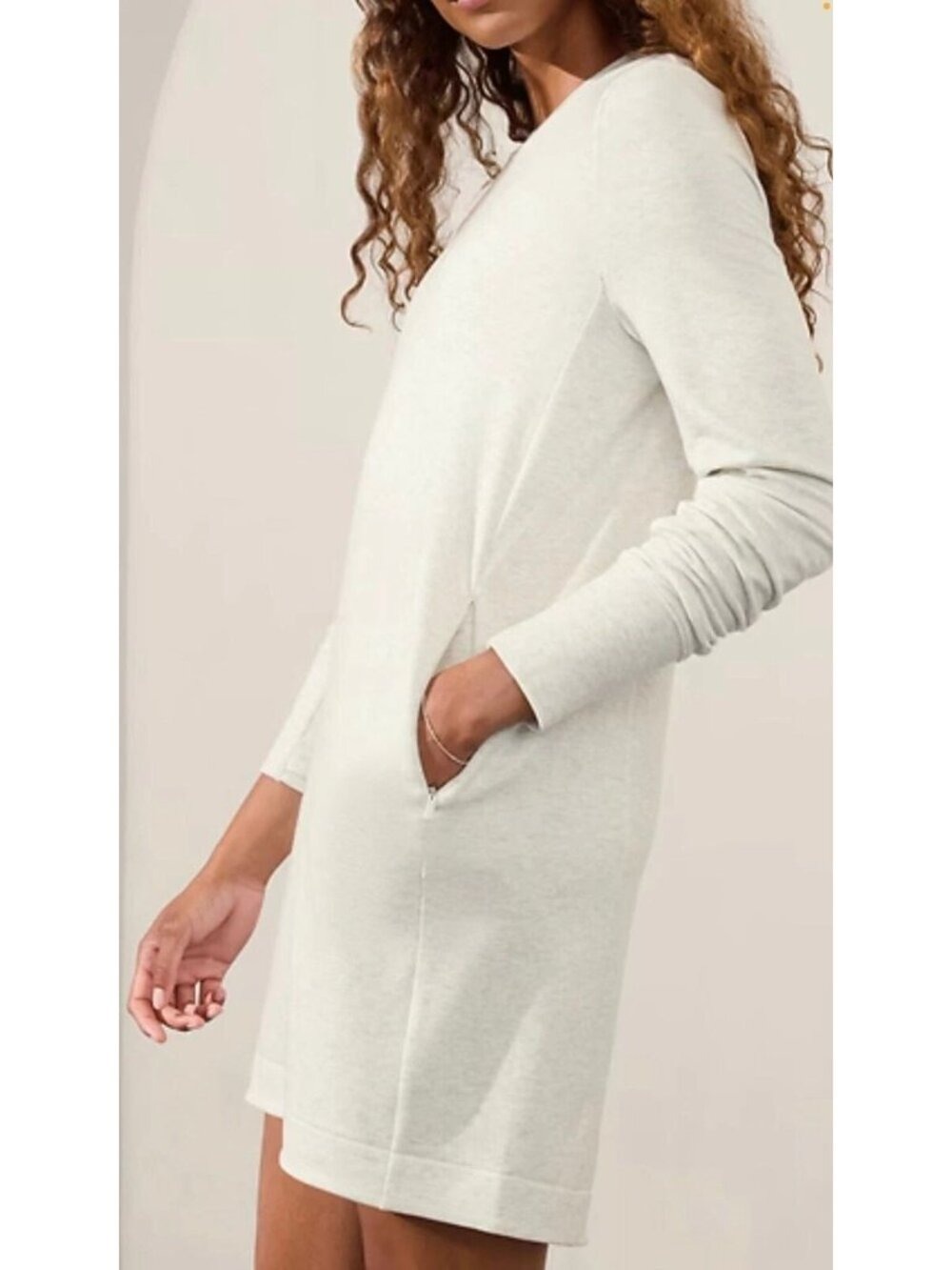 ATHLETA Coaster Luxe Dress Fog Heather Gray NWT Large